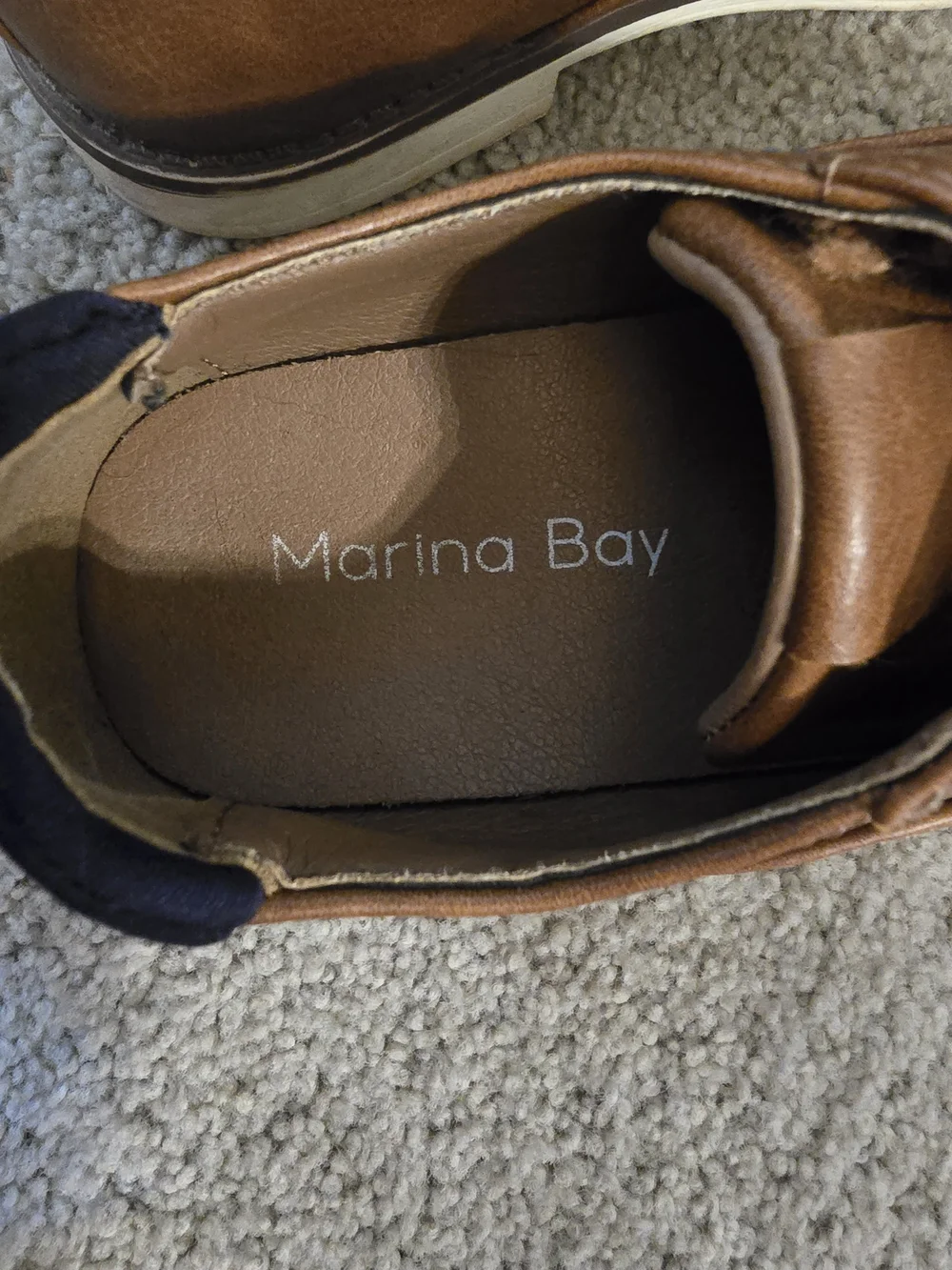 Boys Tan Dress Shoes with Laces